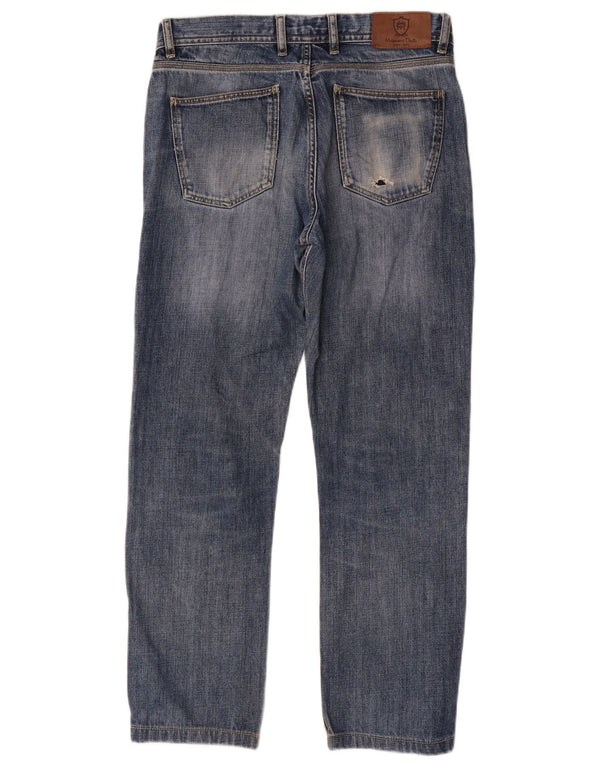 Massimo Dutti Herren Straight Jeans EU 40 Medium W31 L28 Blau