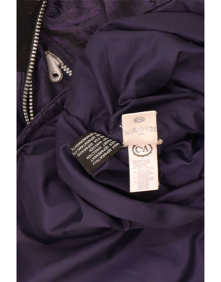 Rodeo Womens Hooded Übergroße Anorakjacke UK 16 Large Lila Polyester
