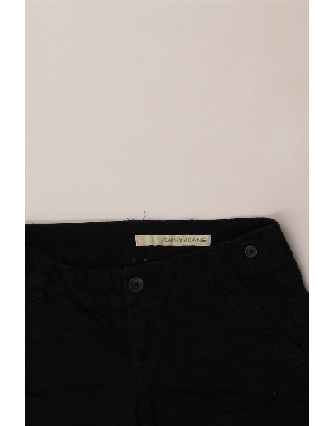 DKNY Womens Chino Shorts US 4 Small W32  Black Cotton Vintage Dkny and Second-Hand Dkny from Messina Hembry 