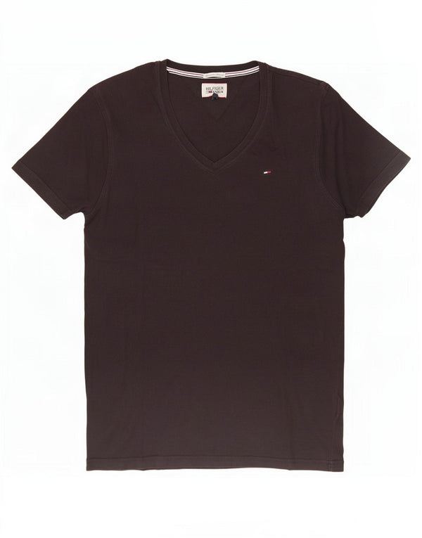 Tommy Hilfiger Herren T-Shirt Top Medium Schwarz Baumwolle