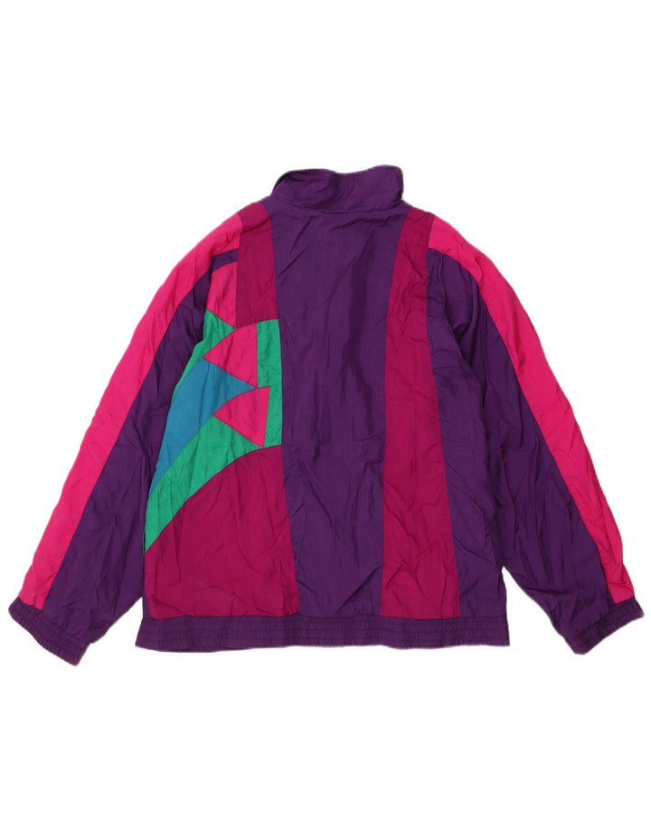 Sunterra Herren-Trainingsanzug-Oberteil, Jacke, groß, lila, Colourblock-Nylon