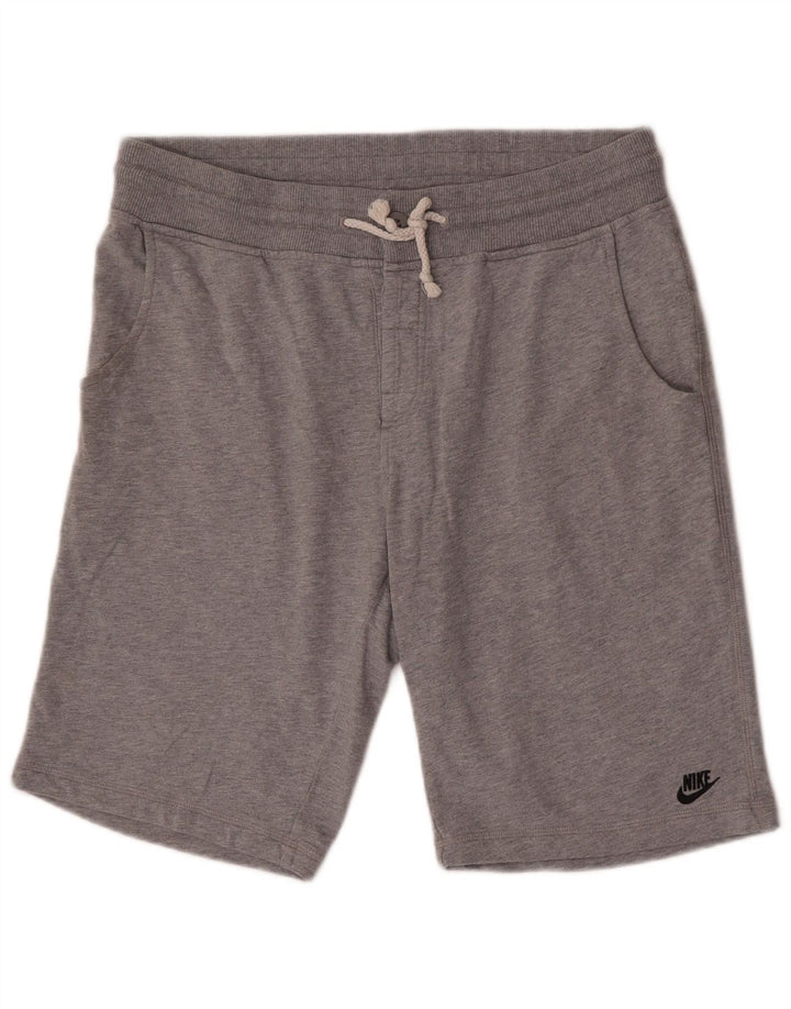 Nike Herren-Sportshorts aus mittelgrauer Baumwolle