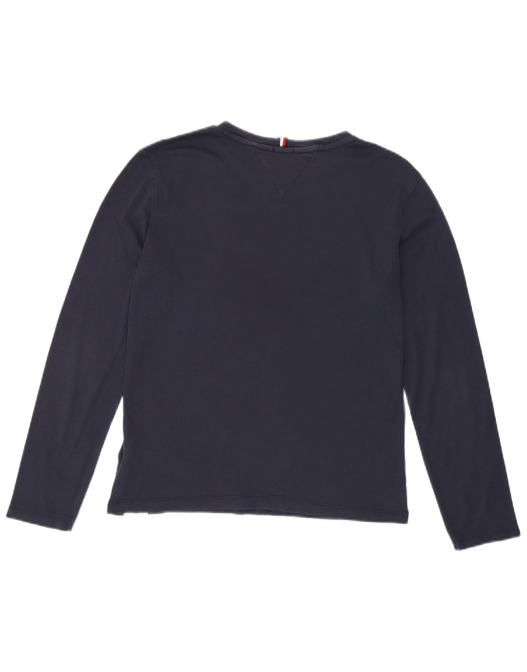 TOMMY HILFIGER Boys Top Long Sleeve 11-12 Years Navy Blue Cotton