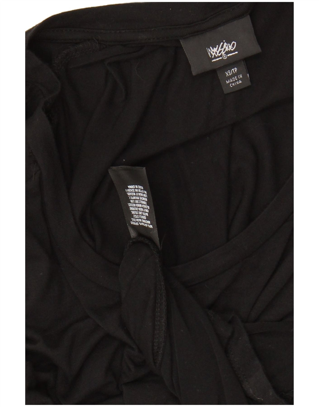 MOSSIMO Damen Maxikleid mit 3/4-Ärmeln, UK 6, XS, Schwarz, Viskose