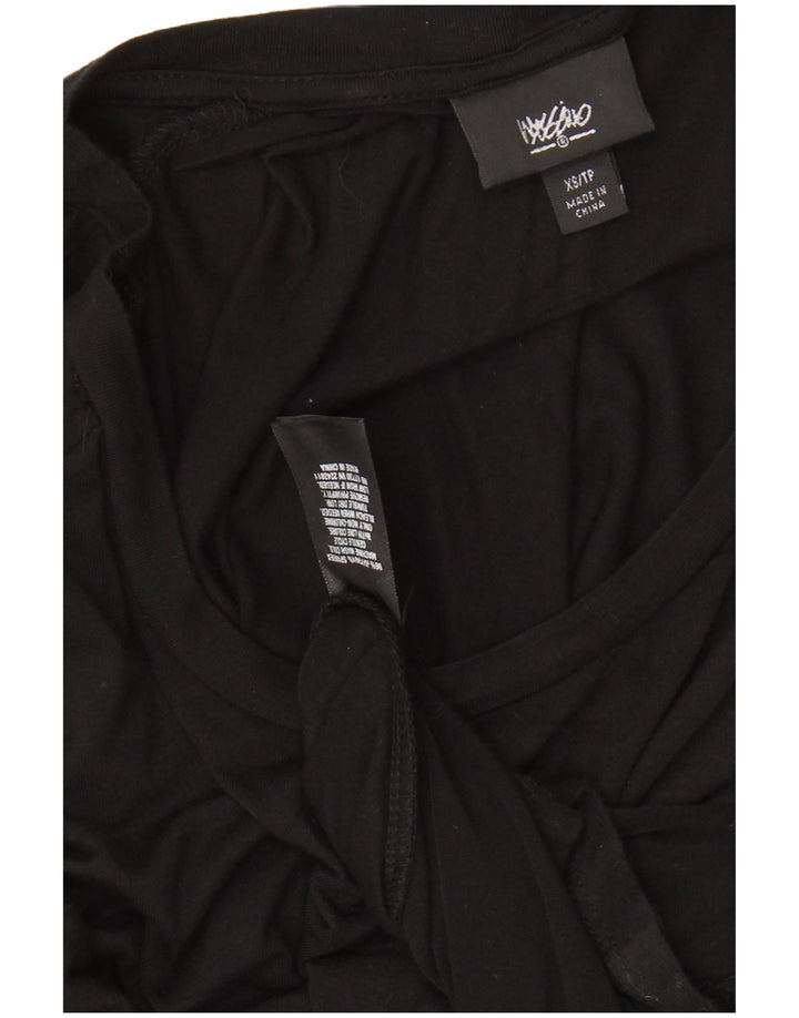 MOSSIMO Damen Maxikleid mit 3/4-Ärmeln, UK 6, XS, Schwarz, Viskose