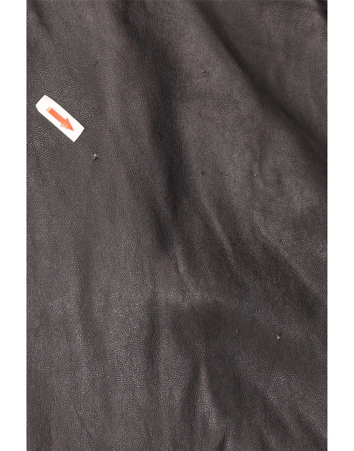 TCM Damen Ledermantel EU 42/44 Large Schwarz