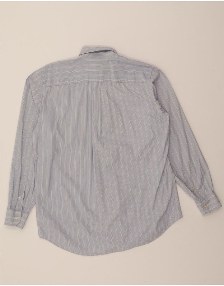 DACK'S Mens Classic Fit Custom Fit Shirt Medium Blue Striped Vintage Dack's and Second-Hand Dack's from Messina Hembry 