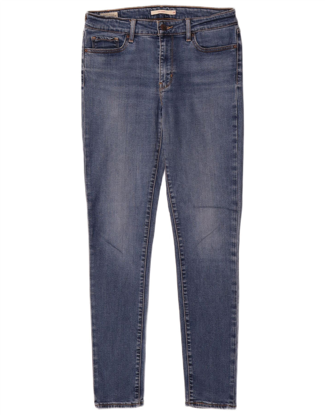 Levi's Damen 711 Skinny Jeans W29 L30 Blaues Lyocell