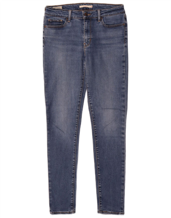 Levi's Damen 711 Skinny Jeans W29 L30 Blaues Lyocell
