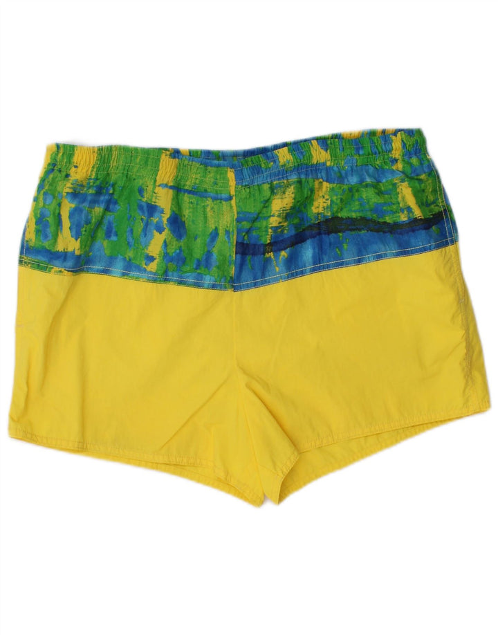 OCEANO Herren-Badeshorts IT 48 Mittelgelbes Colourblock-Polyamid