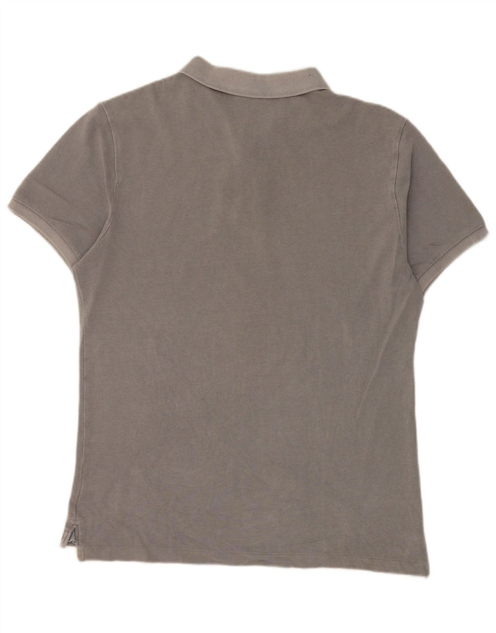 Blauer Herren Poloshirt Mittelgrau