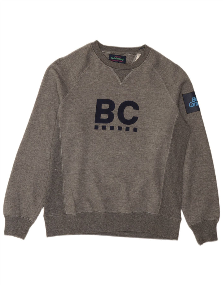 Best Company Herren-Sweatshirt mit Grafik, Größe S, Grau meliert