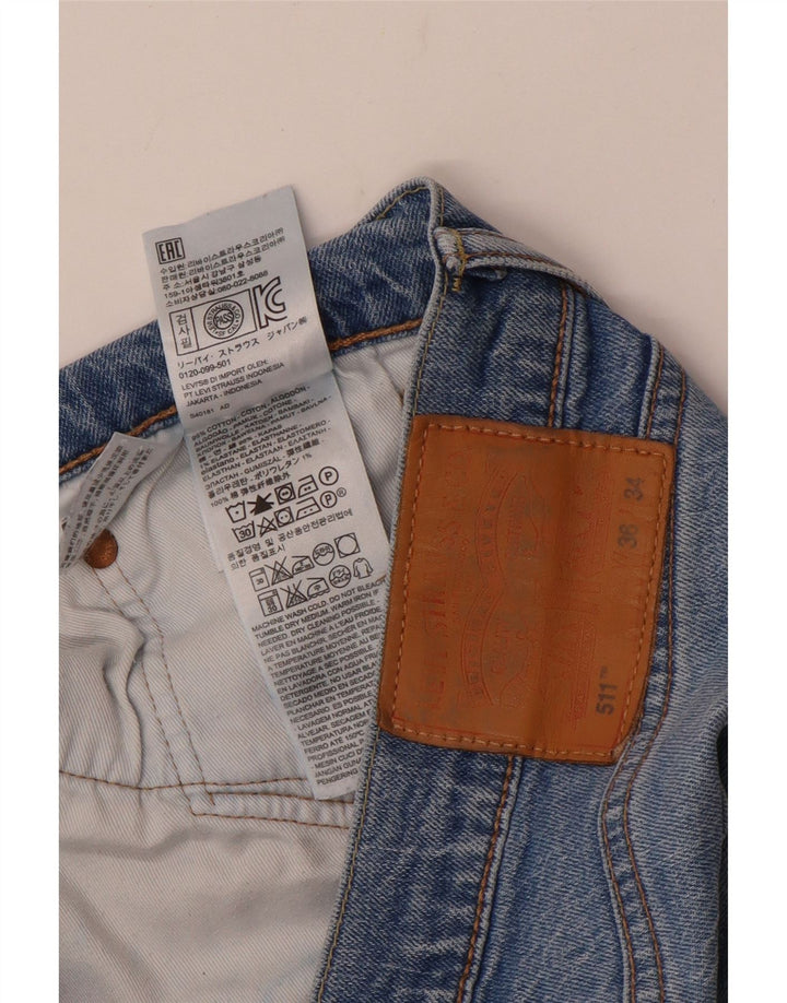 Levi's Herren 511 Slim Jeans W36 L30 Blaue Baumwolle