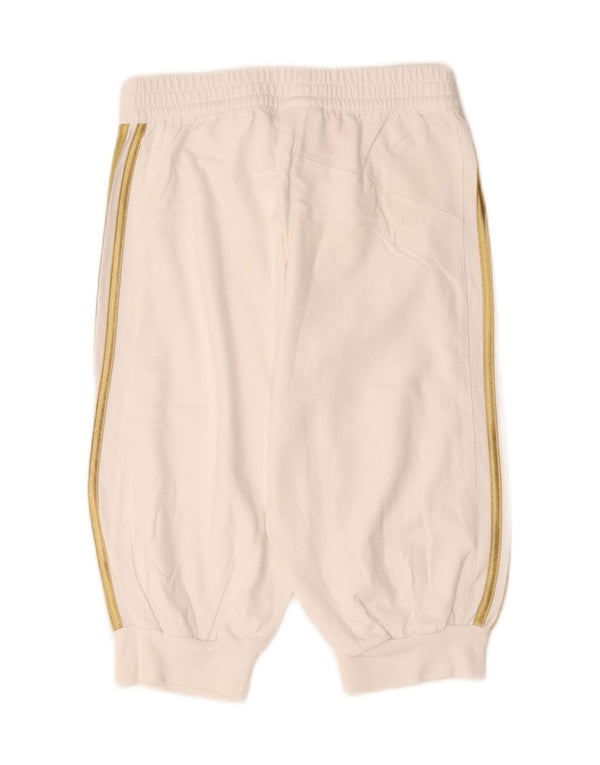 Adidas Mädchen Capri-Trainingshose, Jogginghose, 11–12 Jahre, weiße Baumwolle