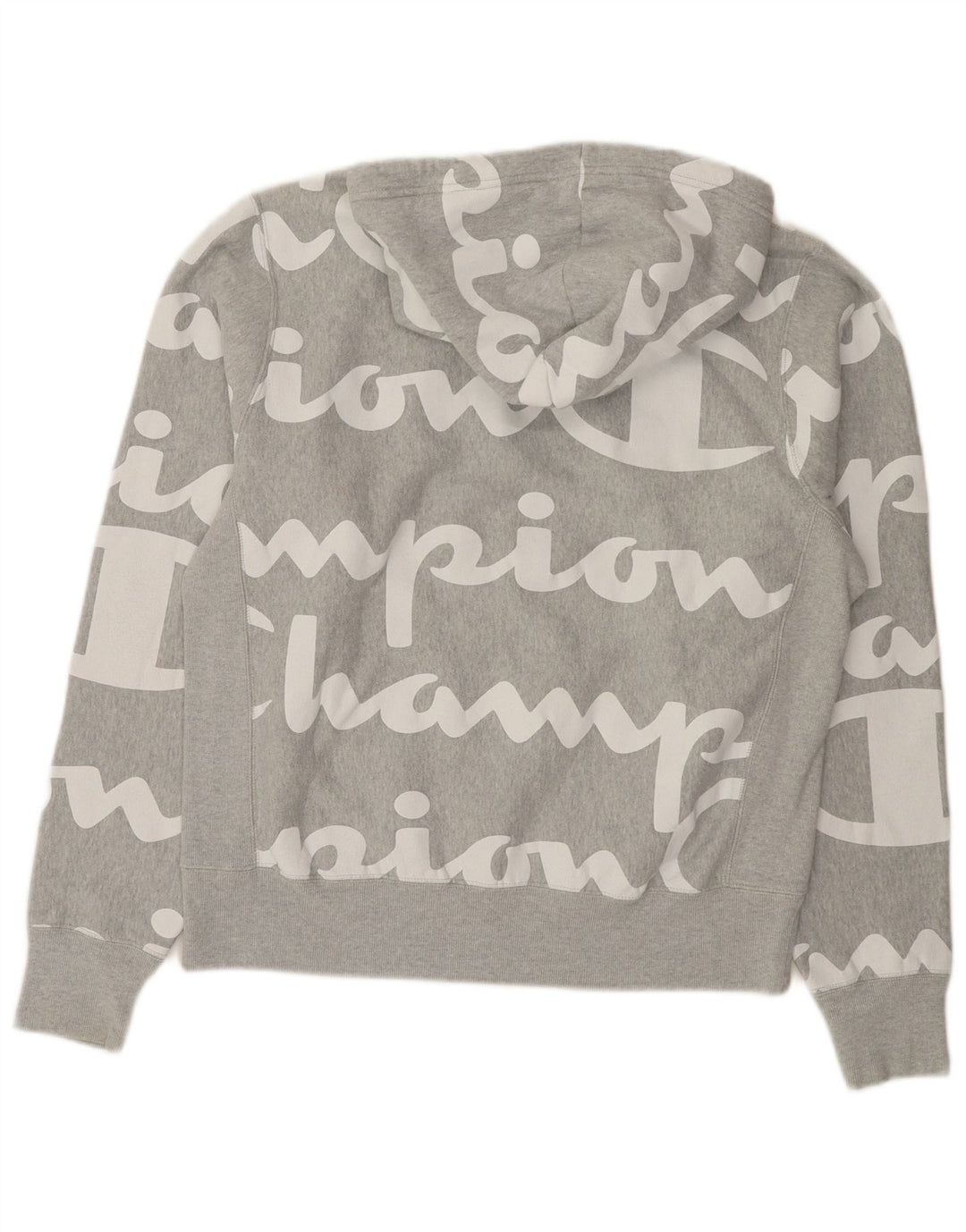 Champion Herren-Kapuzenpullover mit Grafik, mittelgraue Baumwolle