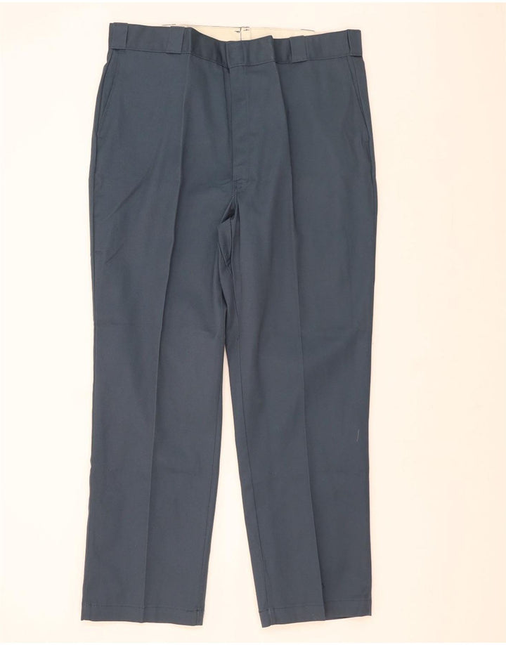 Dickies Gerade Herren-Chinohose W42 L32 Blaues Polyester