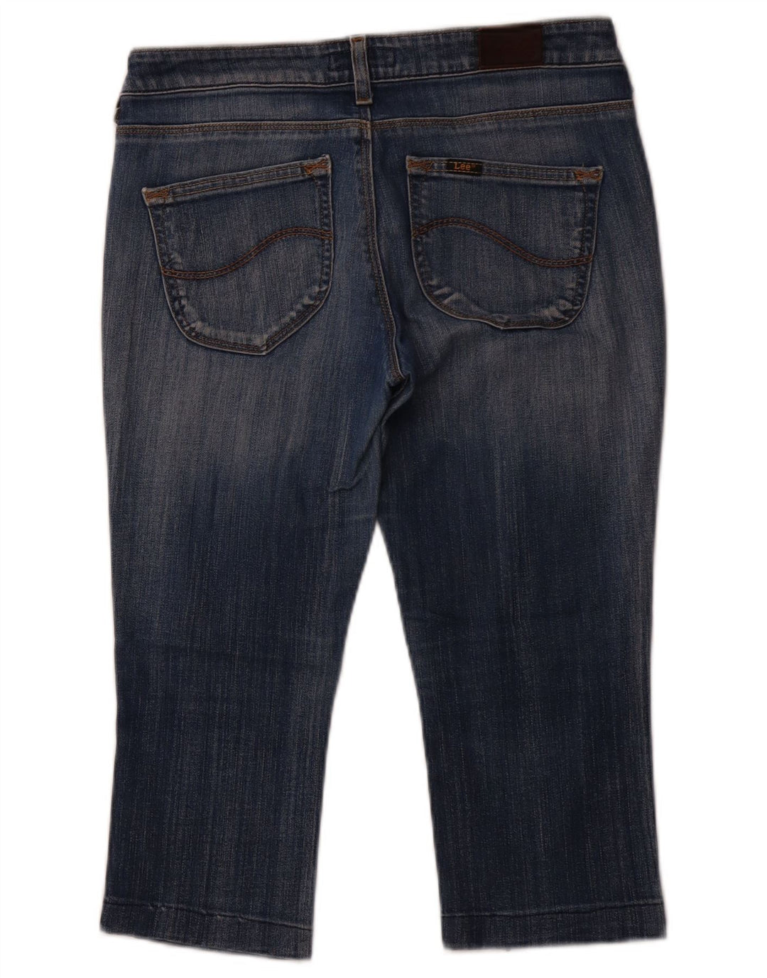 LEE Damen Norma Cropped Jeans W30 L19 Blaue Baumwolle