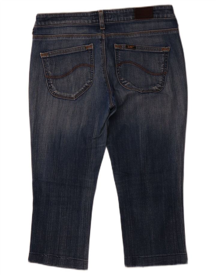 LEE Damen Norma Cropped Jeans W30 L19 Blaue Baumwolle
