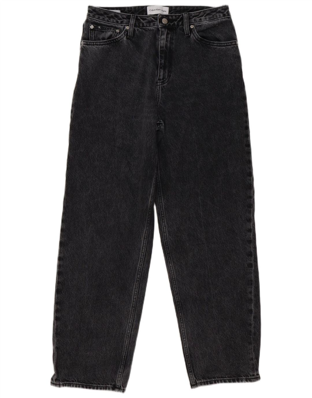 Calvin Klein Damen Straight Jeans W29 L31 Grau