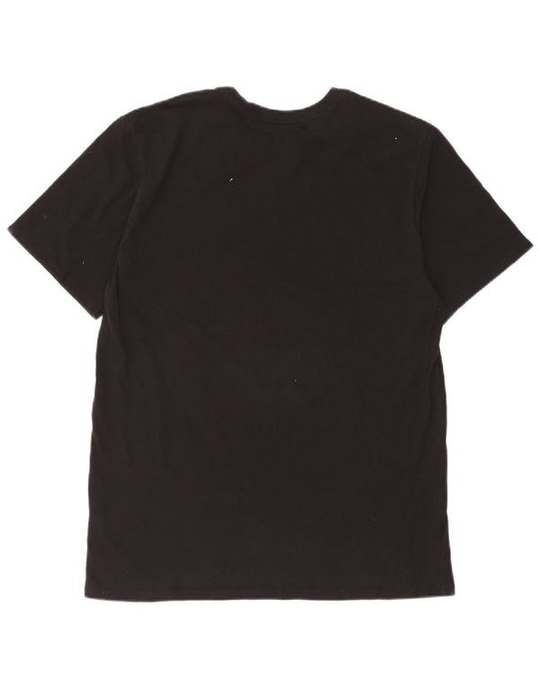 Nike Herren Dri Fit Graphic T-Shirt Top XL Schwarz Baumwolle