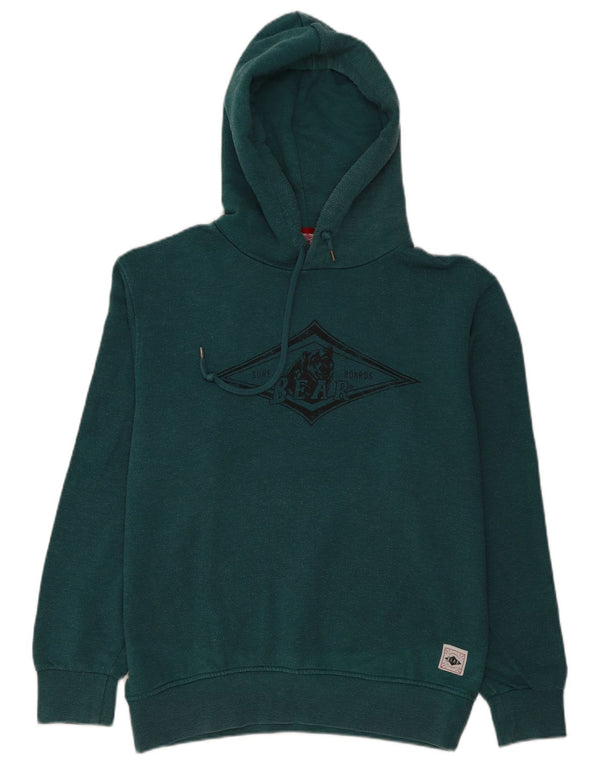 Bear Herren Kapuzenpullover mit Grafik, XL, grüne Baumwolle