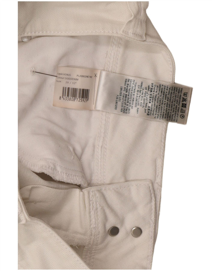 PEPE Jeans Damen Venus Slim W28 L32 Weiße Baumwolle