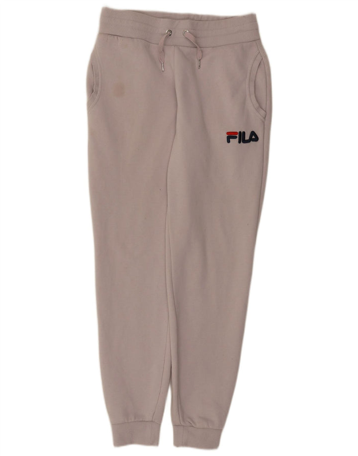 Fila Damen Trainingshose Jogger UK 10 Small Weiß Polyester