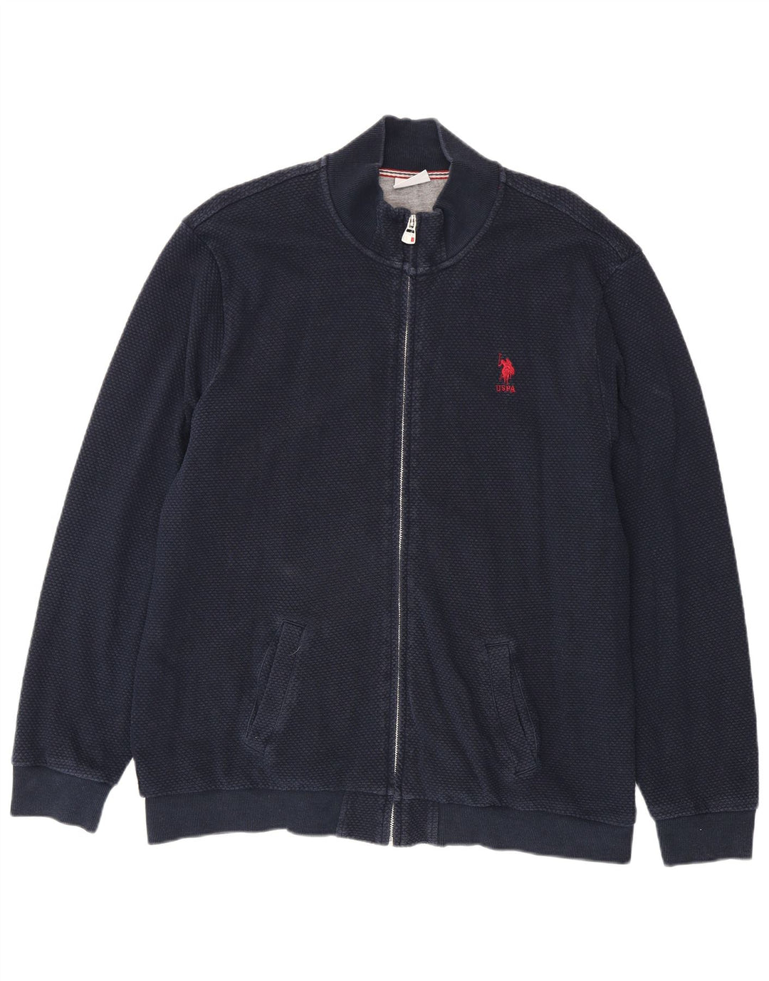 U.S. Polo Assn. Herren-Trainingsanzug-Topjacke 2XL Marineblau