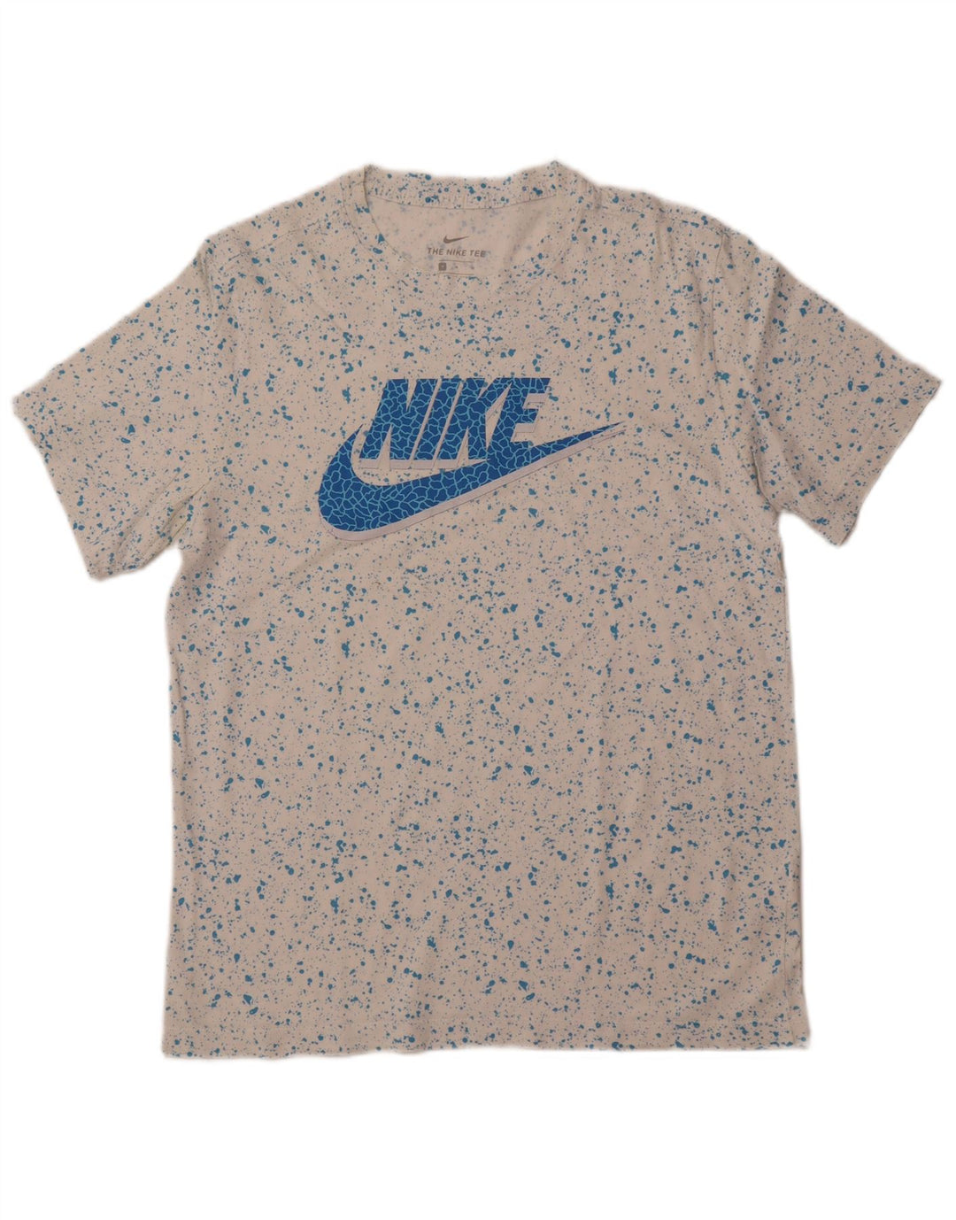 NIKE Herren-T-Shirt mit Grafik, mittelweiß gesprenkelte Baumwolle
