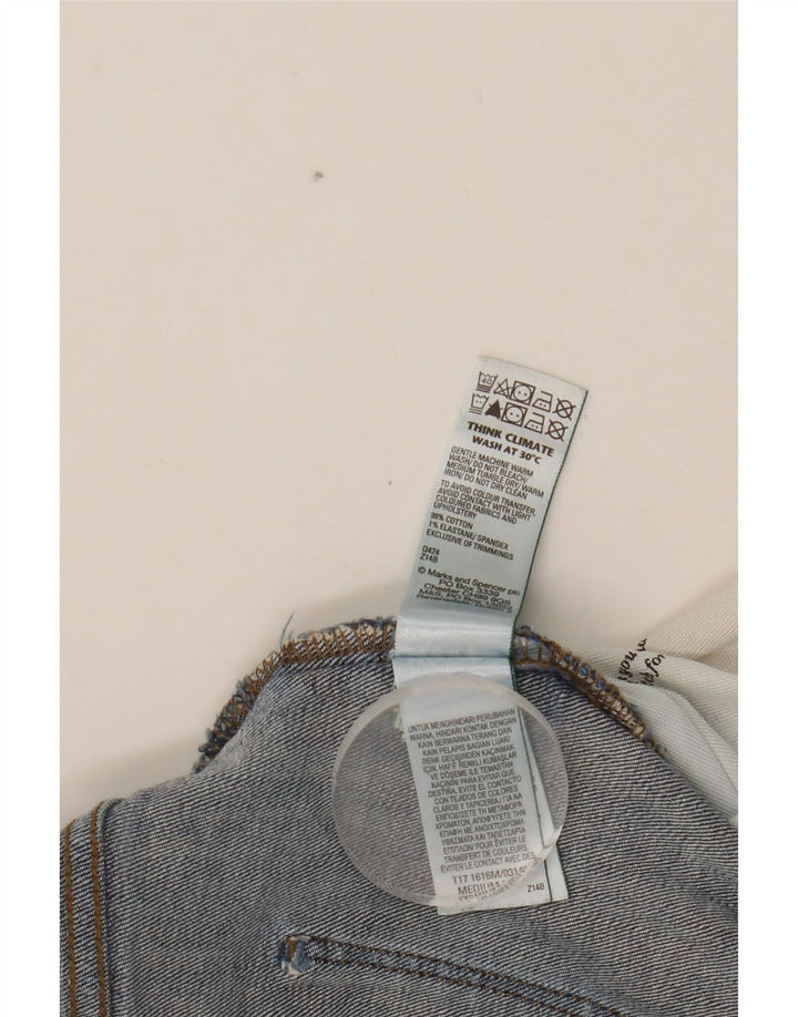 Marks & Spencer Herren Straight Jeans W40 L29 Blaue Baumwolle