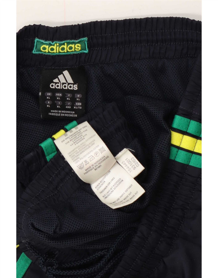 Adidas Herren Sport Shorts XL Marineblau Colourblock Polyester
