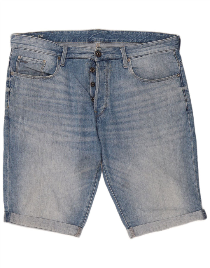 G-Star Herren 3301 Jeansshorts W38 XL Blau