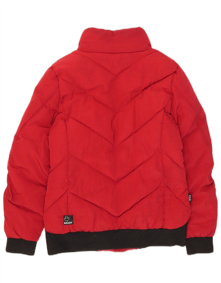 KHUJO Wattierte Damenjacke UK 6 XS Roter Colourblock-Polyester