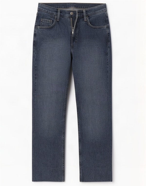 Rifle Womens Straight Jeans W31 L25 Blue Cotton