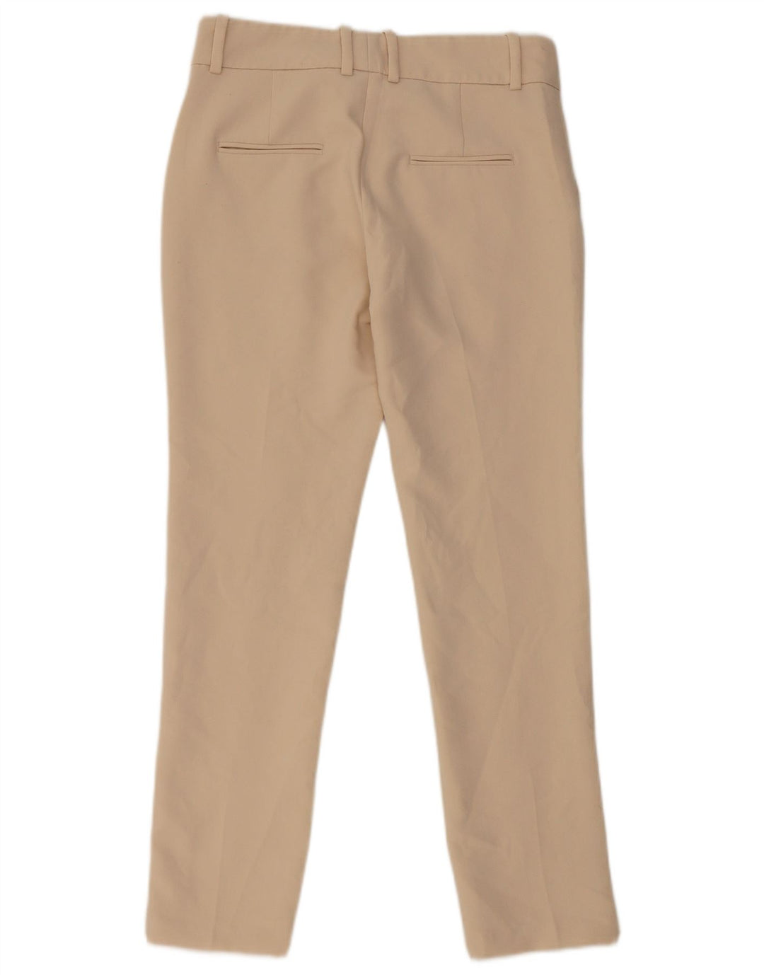 Zara Damen Slim Fit Chinohose XS Beige Polyester