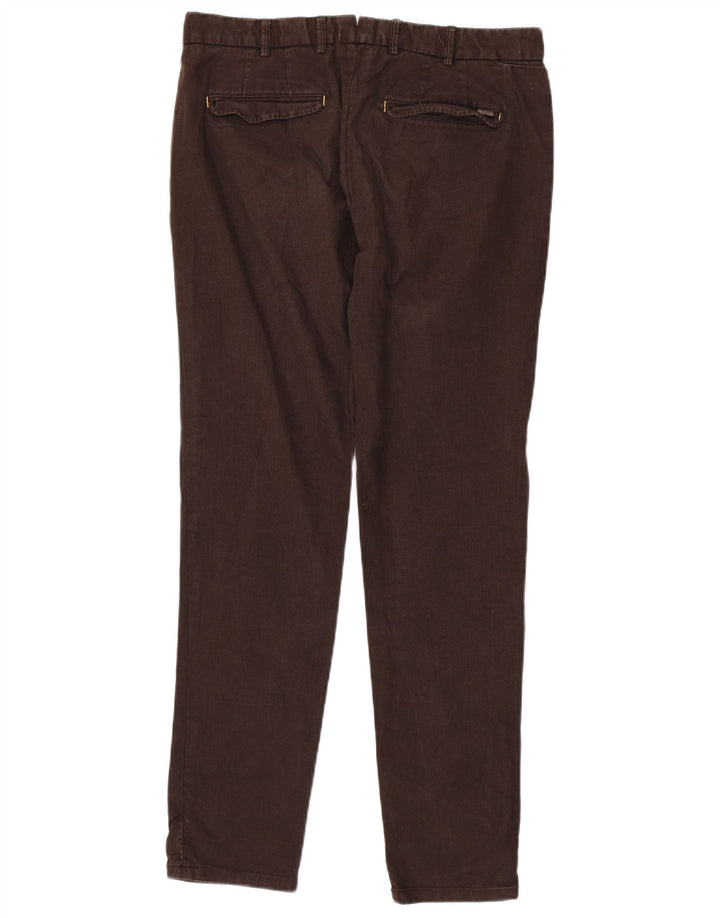 Zara Herren Slim Anzughose EU 42 Large W32 L32 Braun