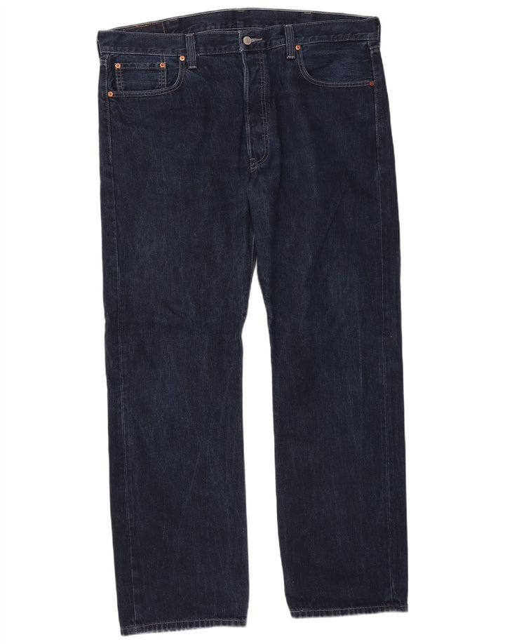 Levi's Herren 501 Straight Jeans W40 L32 Marineblau Baumwolle