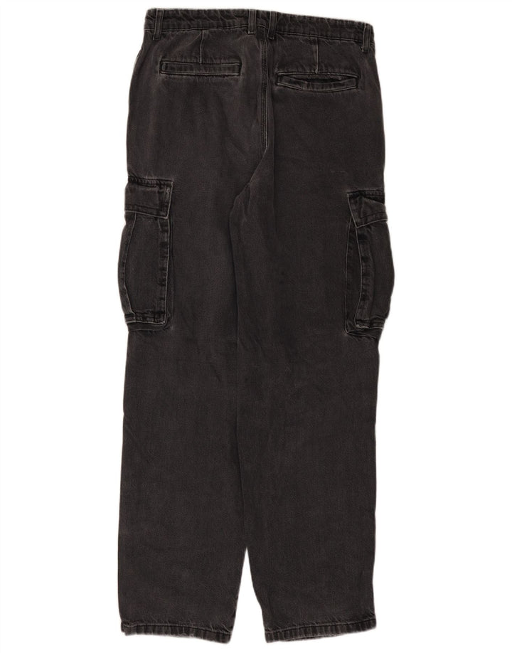 Zara Herren Cargo Straight Jeans EU 40 Mittel W31 L31 Grau
