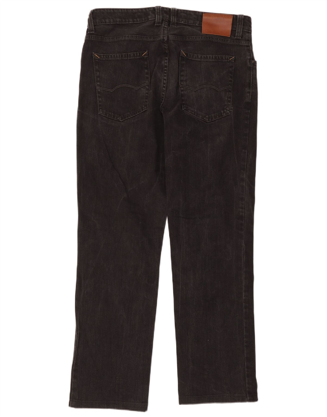 Camel Active Herren Straight Jeans W36 L34 Schwarze Baumwolle
