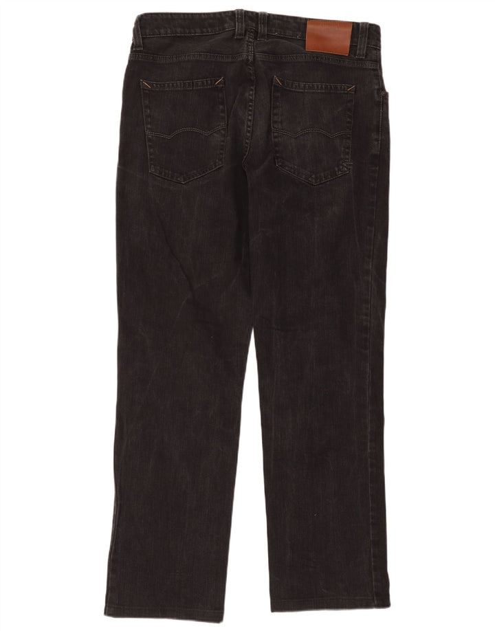Camel Active Herren Straight Jeans W36 L34 Schwarze Baumwolle