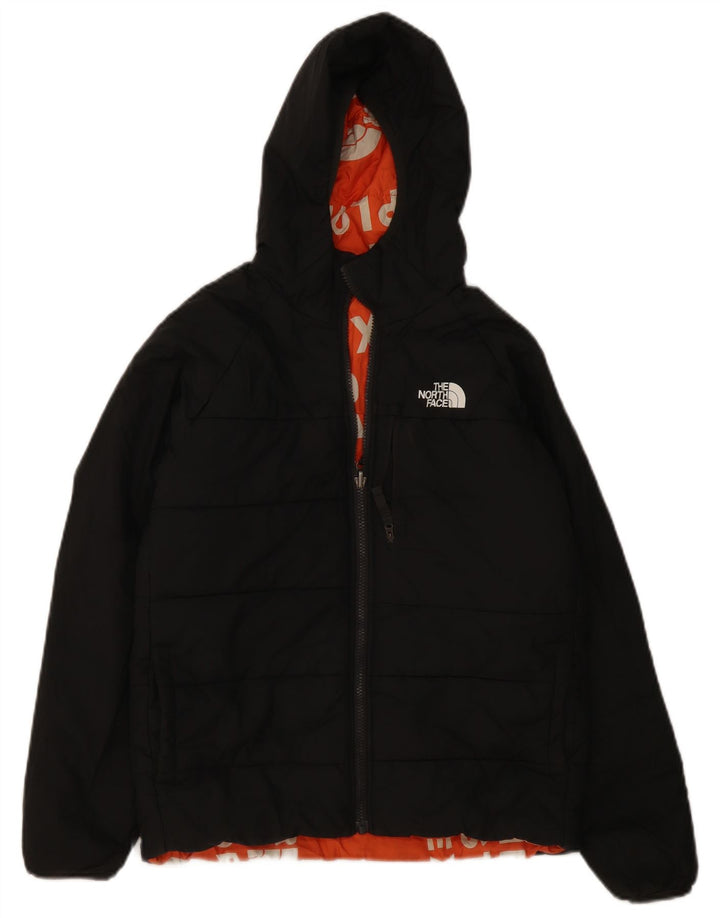 The North Face Kapuzen-Wendejacke für Jungen, 13–14 Jahre, groß, Schwarz