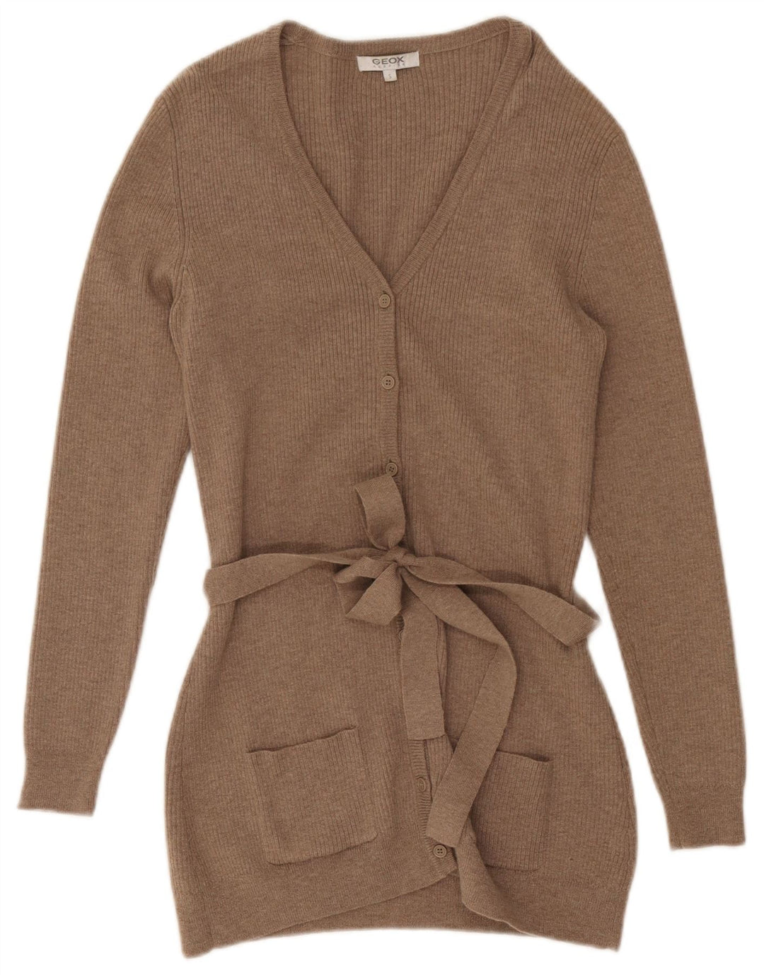 Geox Damen-Cardigan-Pullover UK 10 Small Brown