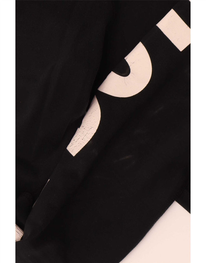 Nike Womens Graphic Leggings UK 12 Mittelschwarze Baumwolle