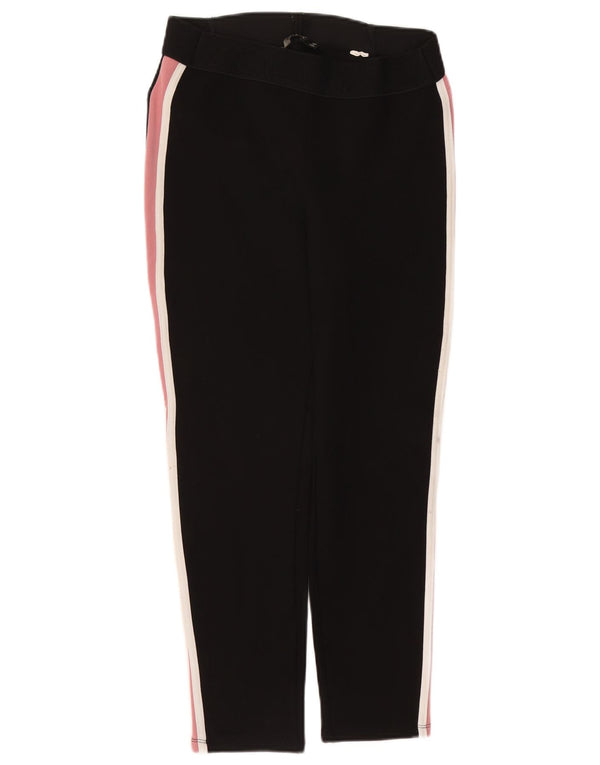 Zara Damen Crop Trainingshose UK 18 XL Schwarz Colourblock
