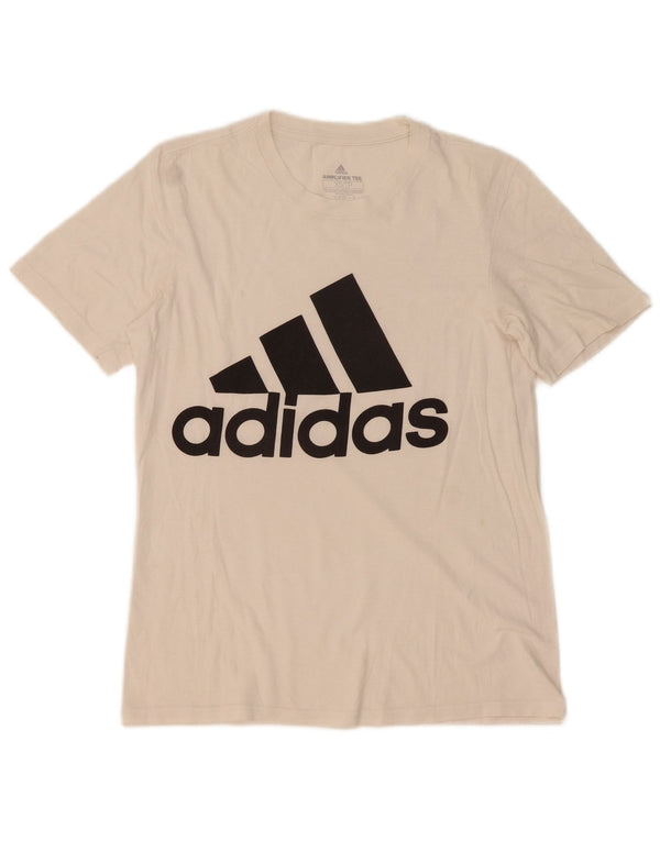 Adidas Herren Grafik T-Shirt Top XS Weiße Baumwolle