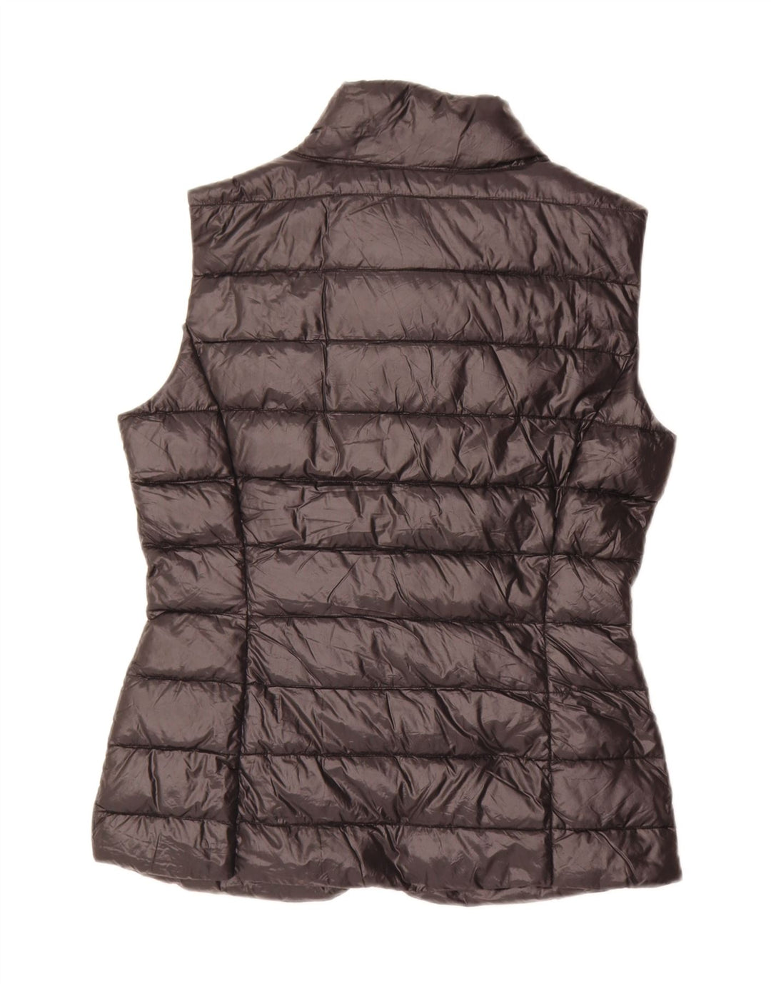 Benetton Damen Wattierte Weste UK 10 Small Schwarz