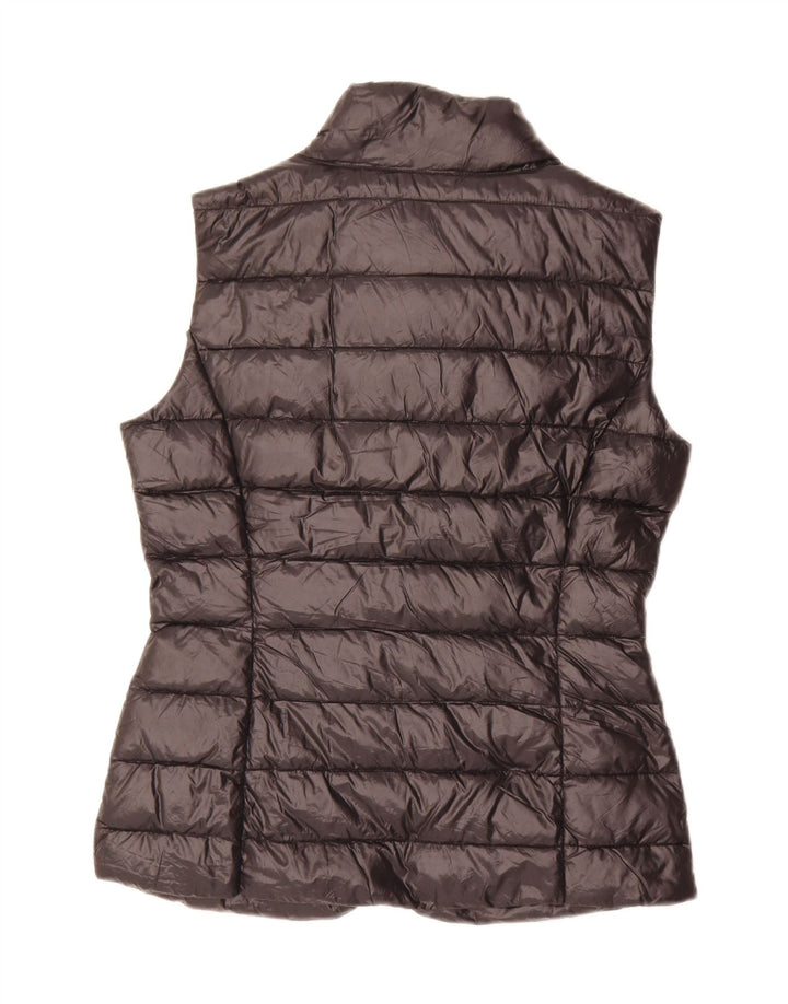 Benetton Damen Wattierte Weste UK 10 Small Schwarz