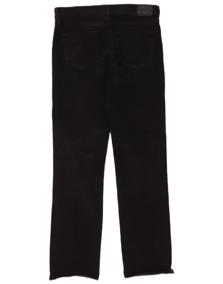 Levi's Damen 314 Shaping Straight Jeans W30 L32 Schwarze Baumwolle