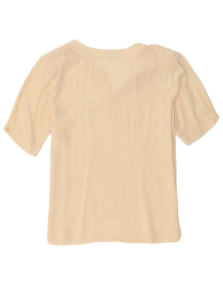 Balloon Damen Bluse Top EU 38 Mittelbeige Seide