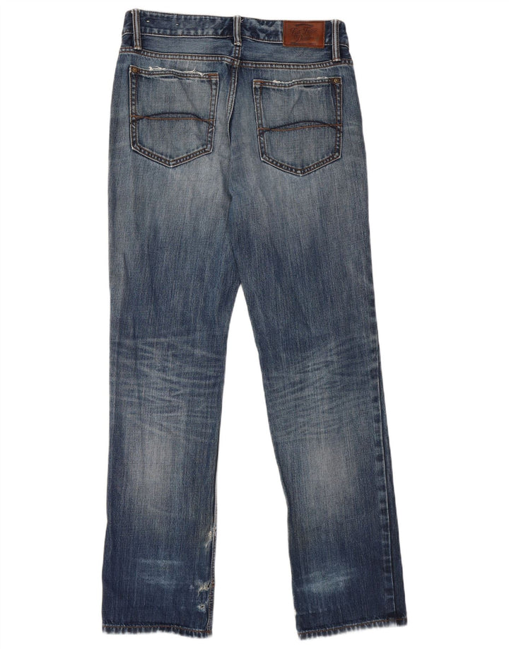 Fat Face Herren Straight Jeans W30 L31 Blaue Baumwolle